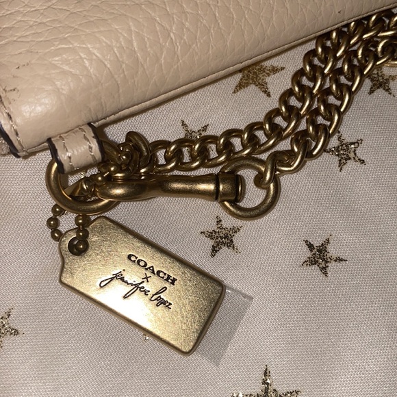 NWT Coach JLO Dempsey Tote 22” with NWT Coach JLO NYC  Wristlet & Bag Charm - Picture 13 of 17